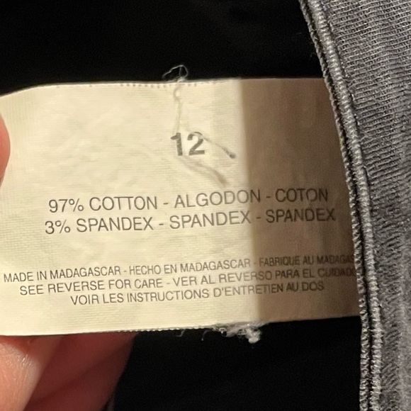 Gloria Vanderbilt women’s size 12 lightweight black/gray pants deep pockets - Picture 5 of 9